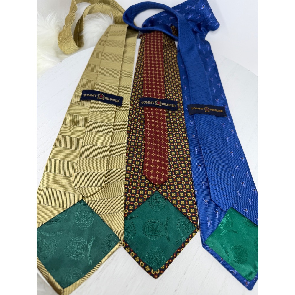 Tommy Hilfiger Mens Tie Lot Silk Blend Neckties Multiple Patterns - Picture 11 of 16